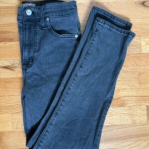 Black Denim Madewell High Rise Perfect Vintage Jeans